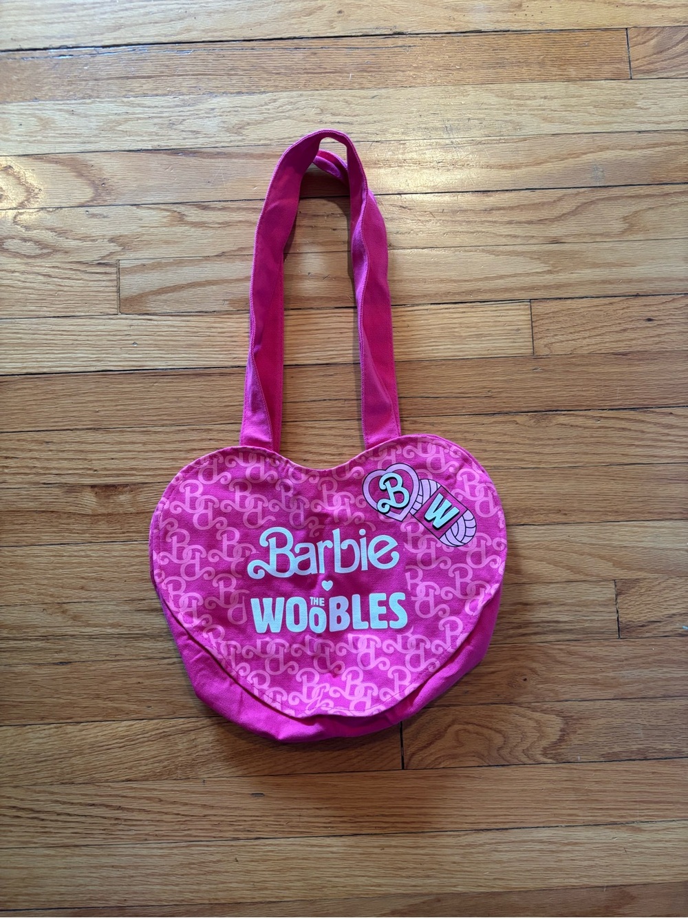 Barbie The Woobles Heart Tote Bag - Pink